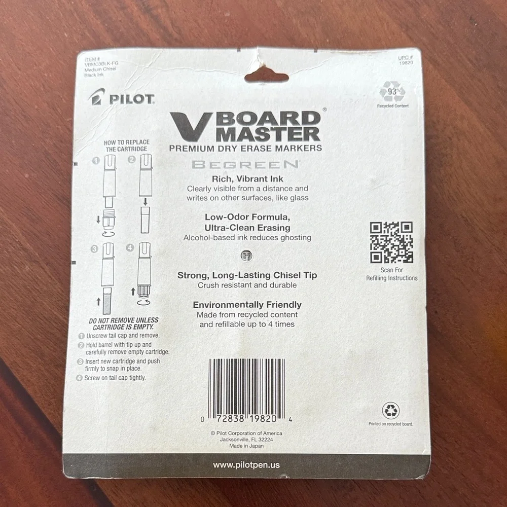 V Board Master Dry Erase Markers - Black